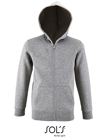 SOL´S - Kids´ Zip Hoodie Stone